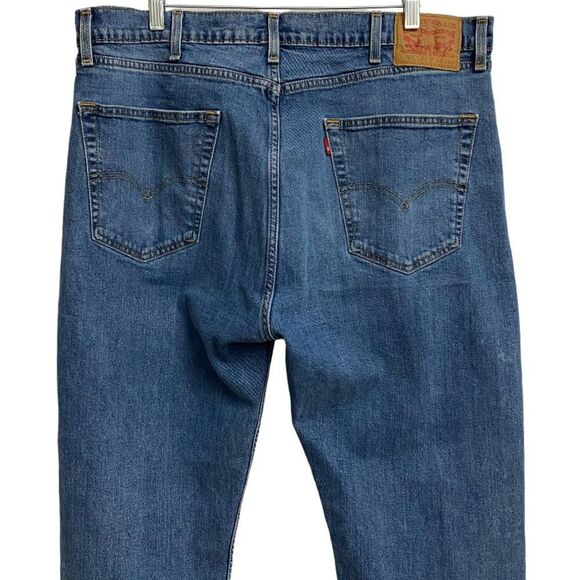 Levi's Men's 505 Straight Leg Blue Jeans Size 40x30 Regular Fit Medium Wash - Picture 9 of 16